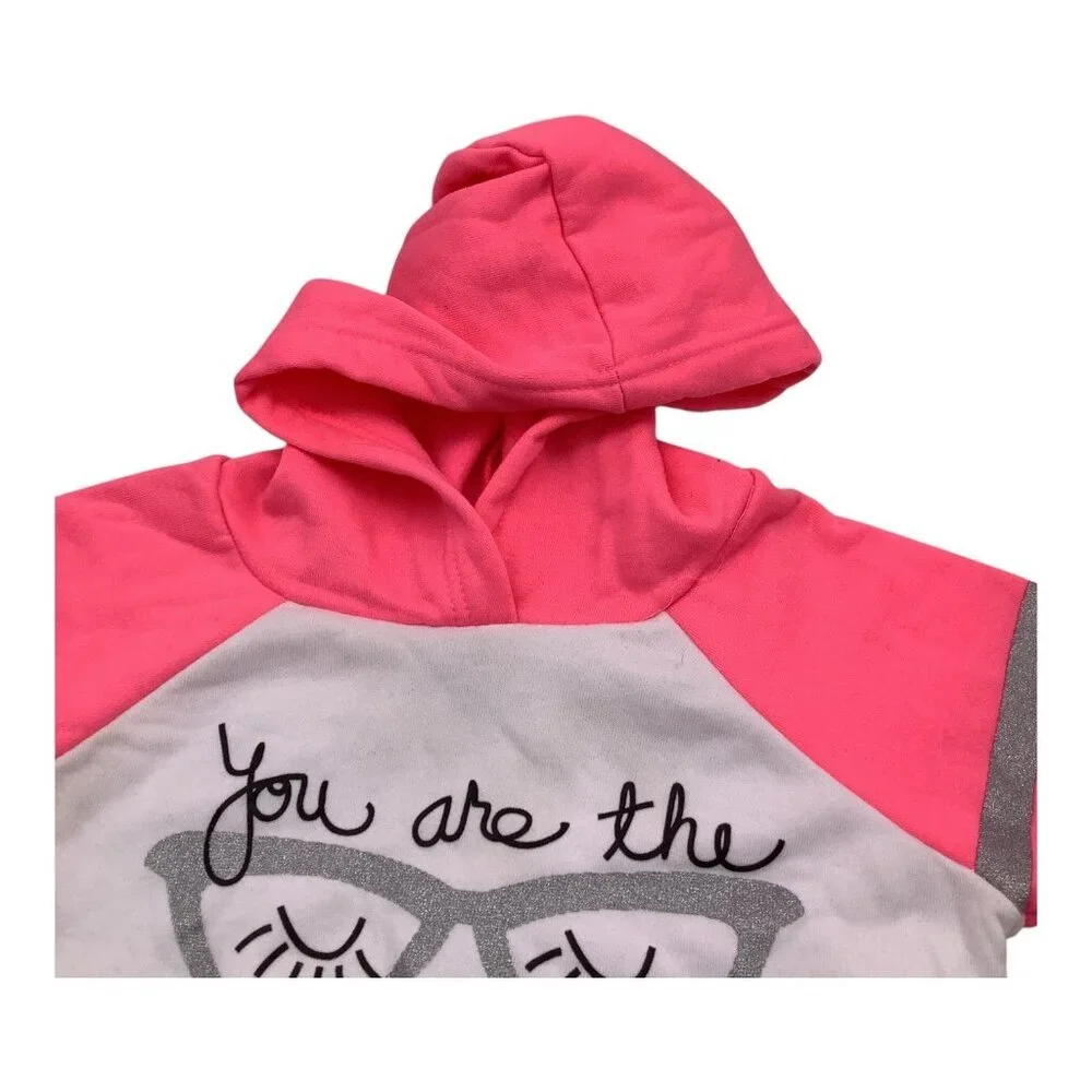 Bobbie Brooks Girls Hoodie Pink & White 